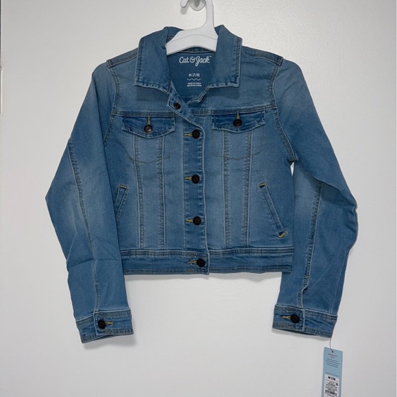 Cat & Jack Jackets & Coats Cat Jack Girls Jean Jacket Size M 78 Poshmark